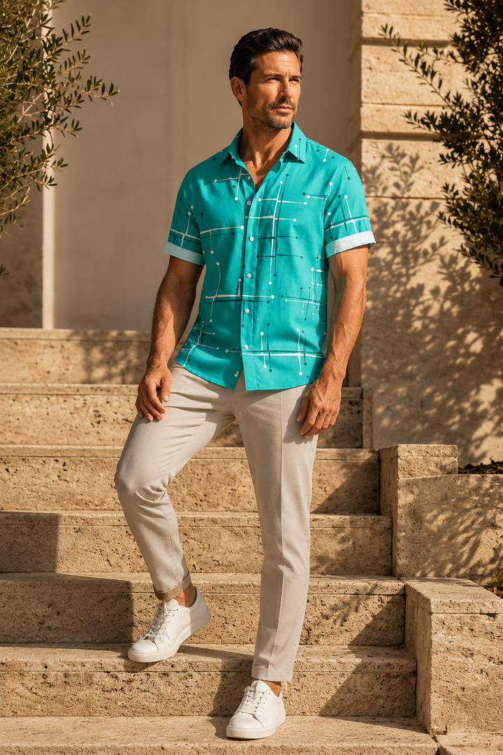 Norbridge - Camisa de playa para hombre suave al tacto