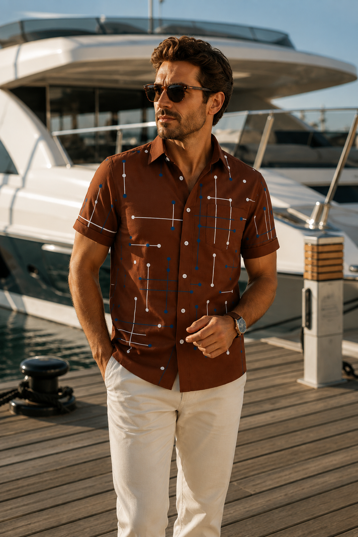 Norbridge - Camisa de playa para hombre suave al tacto