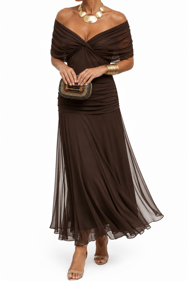 Nola - Vestido de noche de corte sirena etéreo