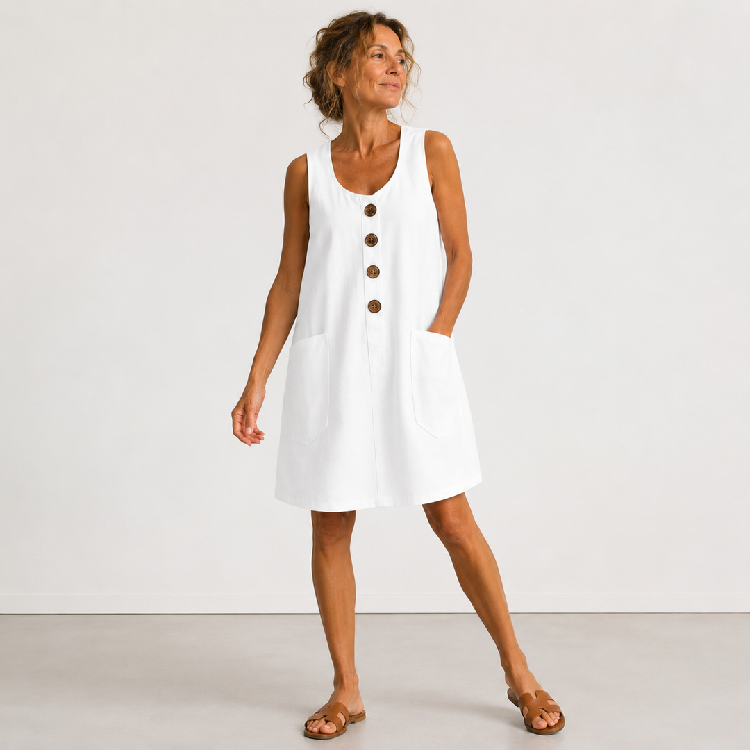 Rosamonde - Vestido veraniego de lino fresco
