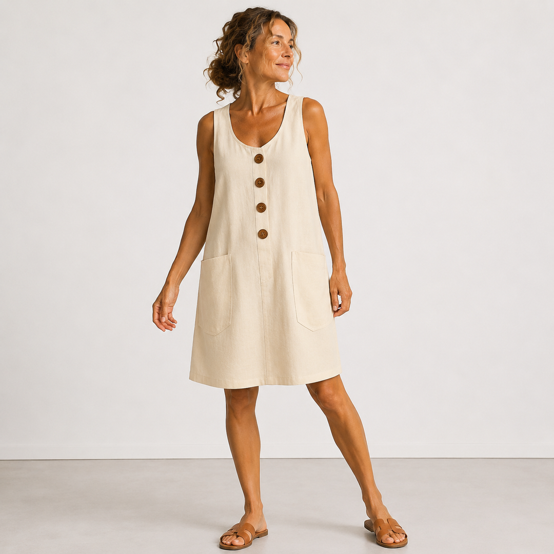 Rosamonde - Vestido veraniego de lino fresco