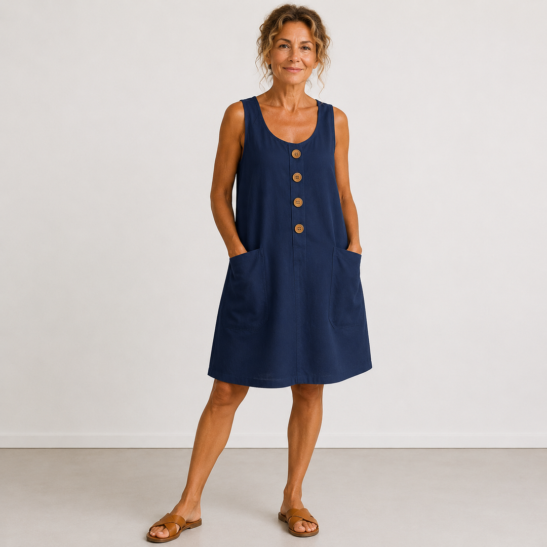 Rosamonde - Vestido veraniego de lino fresco