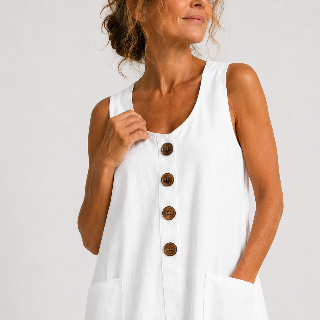 Rosamonde - Vestido veraniego de lino fresco