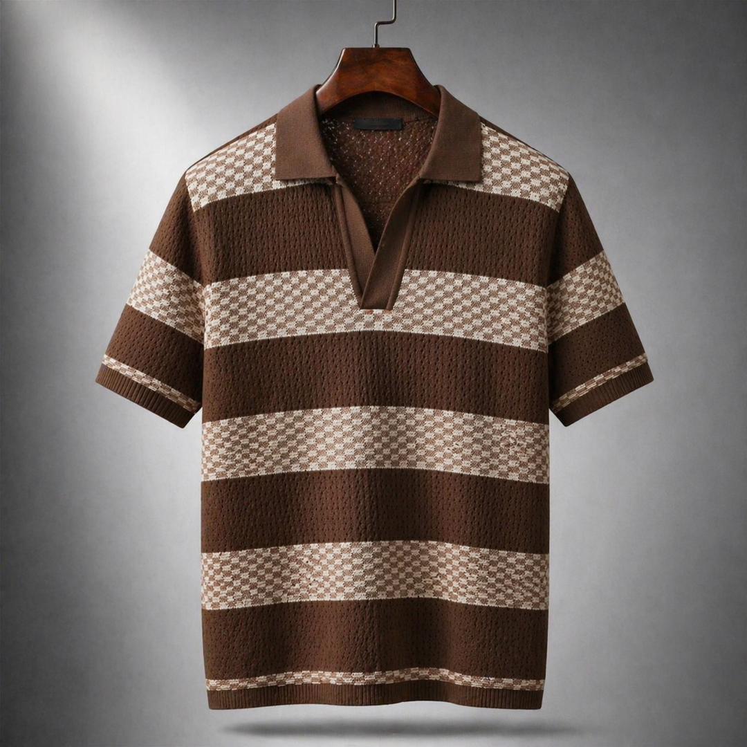 Alden - Polo de punto texturizado