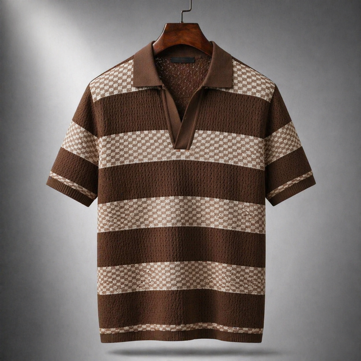 Alden - Polo de punto texturizado