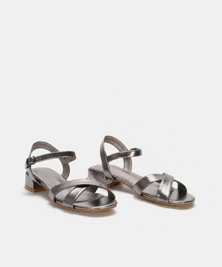 Abrielle - Sandalias elegantes de tacón bajo
