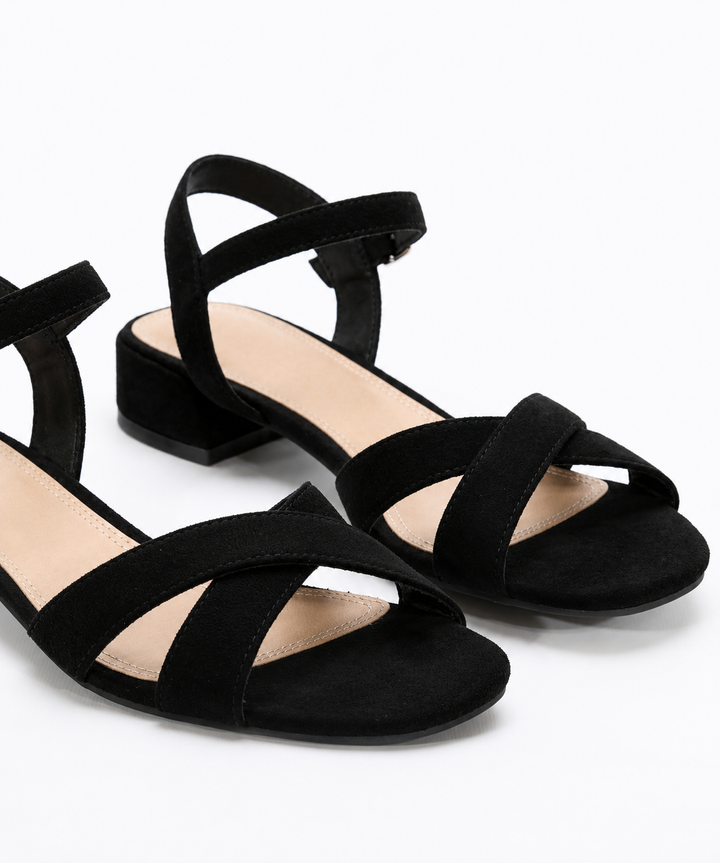 Abrielle - Sandalias elegantes de tacón bajo