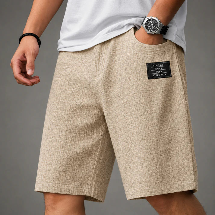 Caelan - Bermudas de lino refinadas