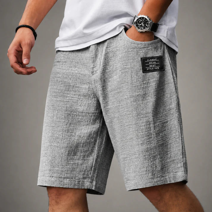 Caelan - Bermudas de lino refinadas