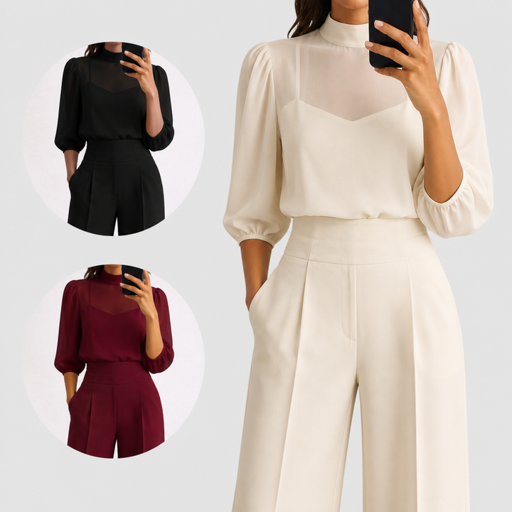 Juna - Conjunto coordinado premium de tres piezas