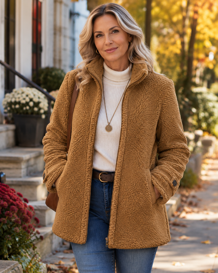 Florrie - Chaqueta de cuello alto