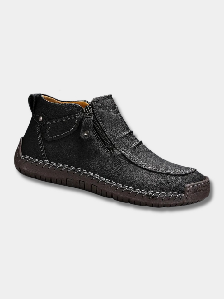 Drevian - Botines ergonómicos con cierre en el tobillo