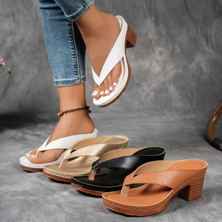 Alouette - Sandalias de tacón con plantilla acolchada