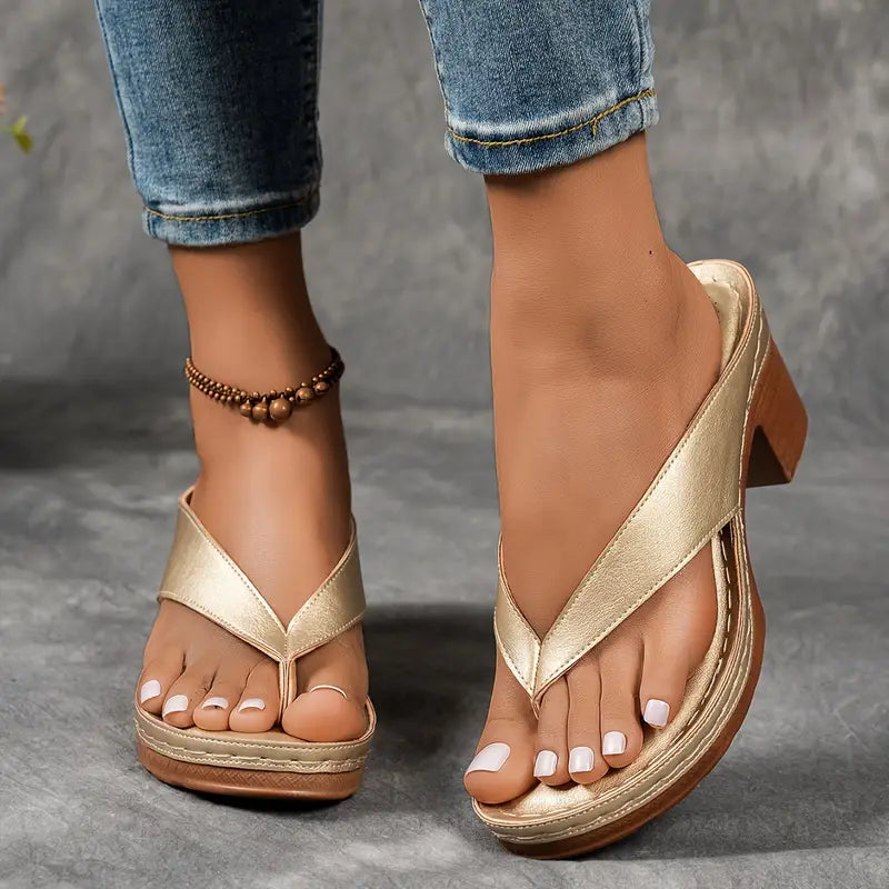 Alouette - Sandalias de tacón con plantilla acolchada