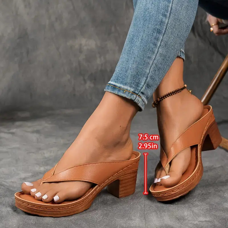 Alouette - Sandalias de tacón con plantilla acolchada