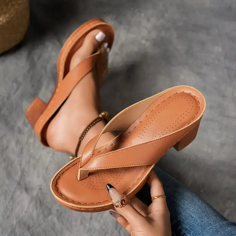 Alouette - Sandalias de tacón con plantilla acolchada