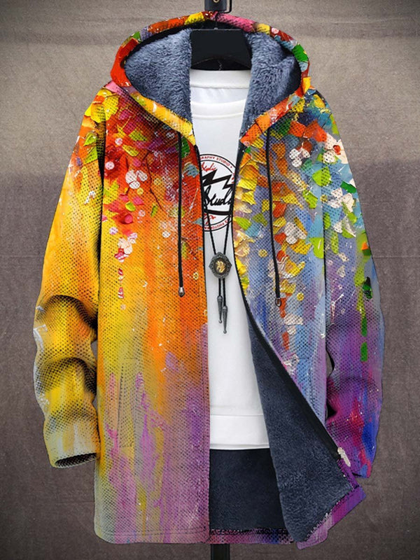 Barden - Chaqueta con capucha forrada de felpa con bloques de color