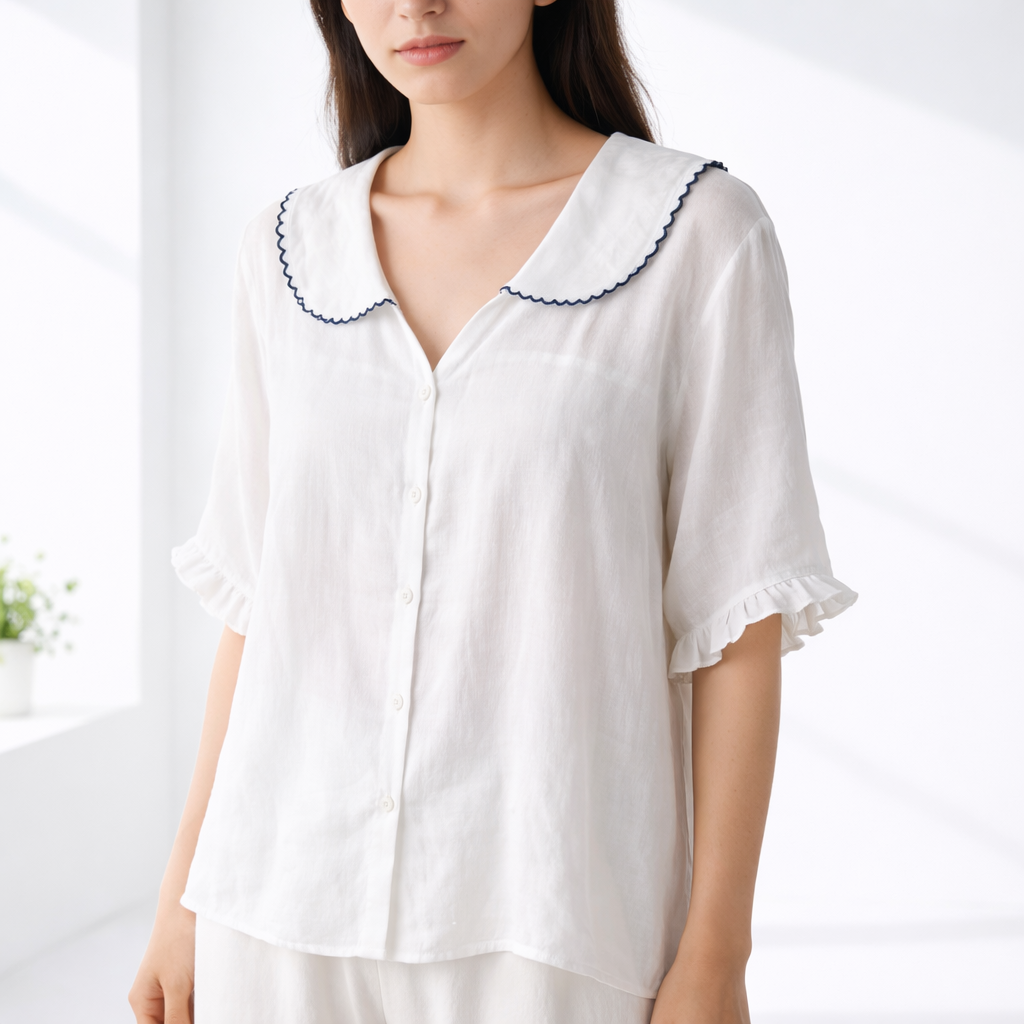 Ceryssa - Blusa de tacto suave