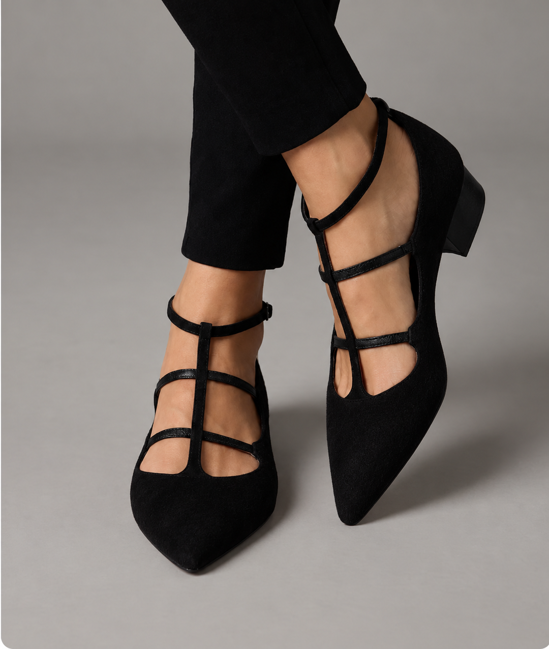Georgina - Zapatos de tacón elegantes con estampado de leopardo
