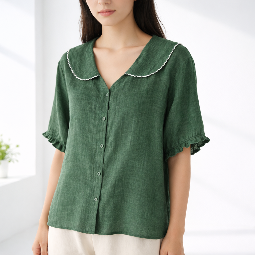 Ceryssa - Blusa de tacto suave