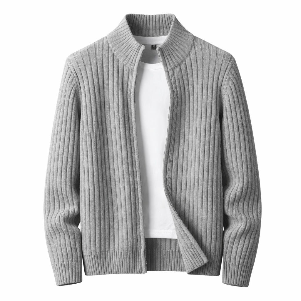 Cass - Chaqueta de punto estructurada con cremallera