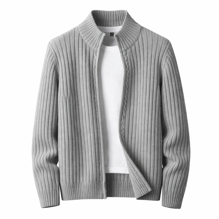 Cass - Chaqueta de punto estructurada con cremallera