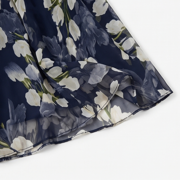 Genevora - Vestido midi floral vaporoso