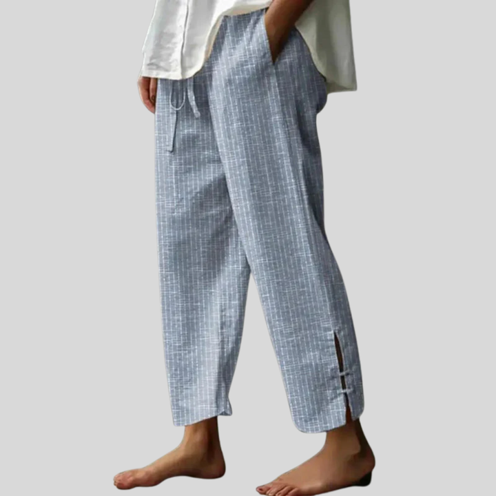 Fioravelle - Pantalones texturizados de corte relajado