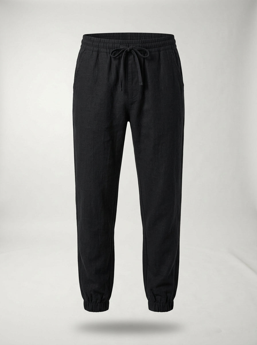 Carrick - Pantalón jogger de lino ligero