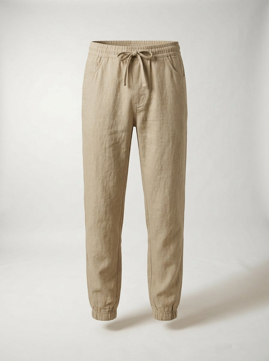 Carrick - Pantalón jogger de lino ligero