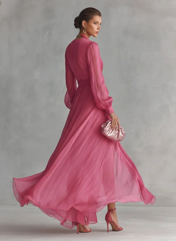 Caelissea - Vestido largo satinado