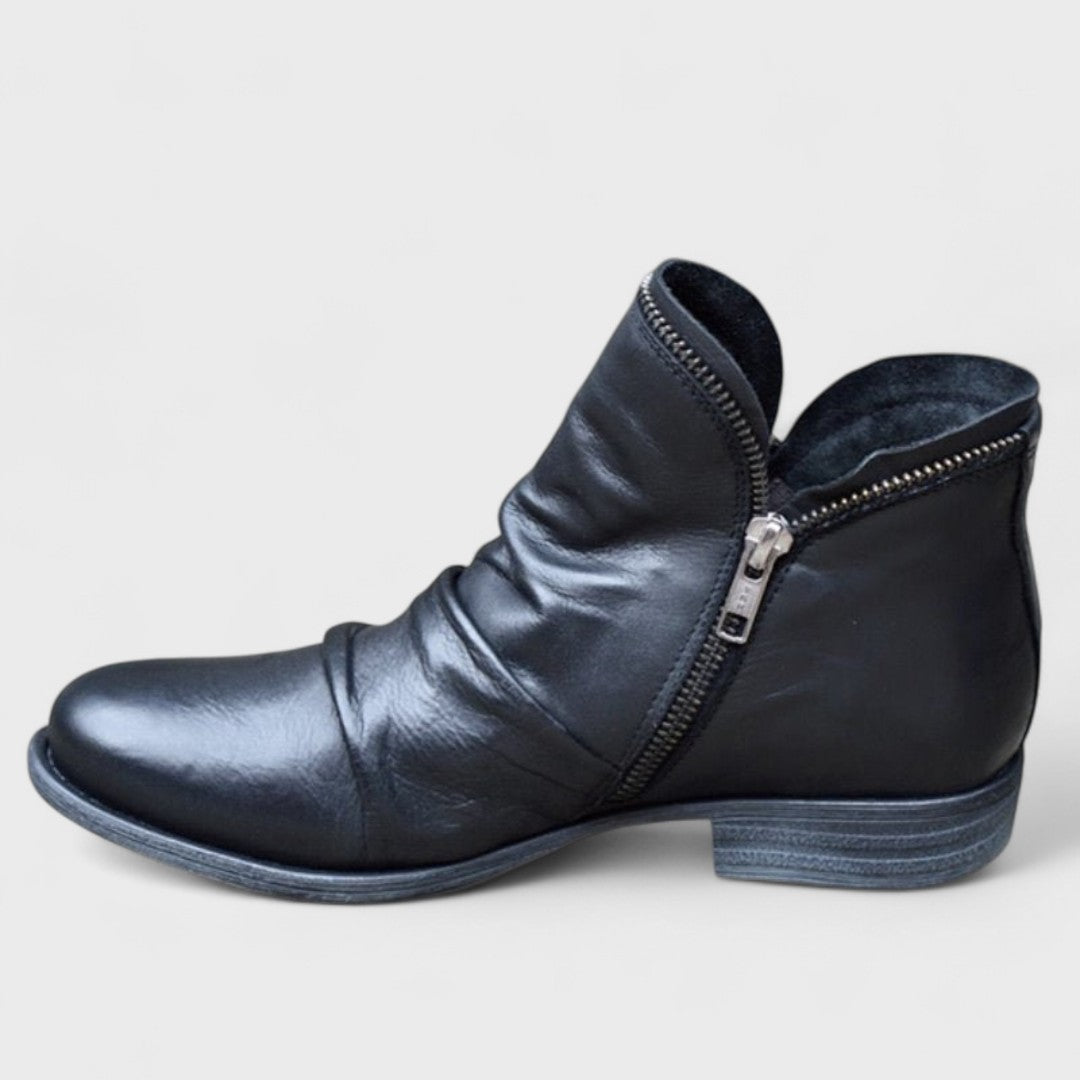 Endora - Botines elegantes con cremallera lateral