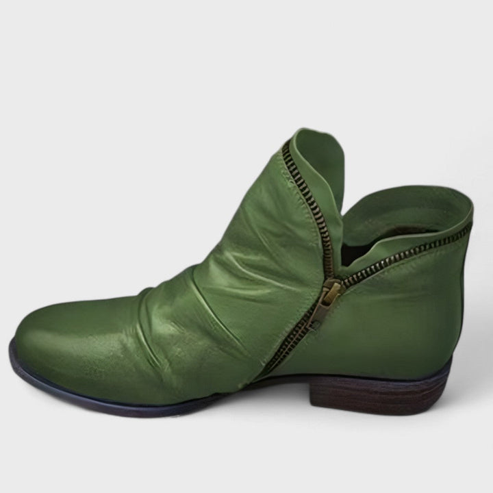 Endora - Botines elegantes con cremallera lateral