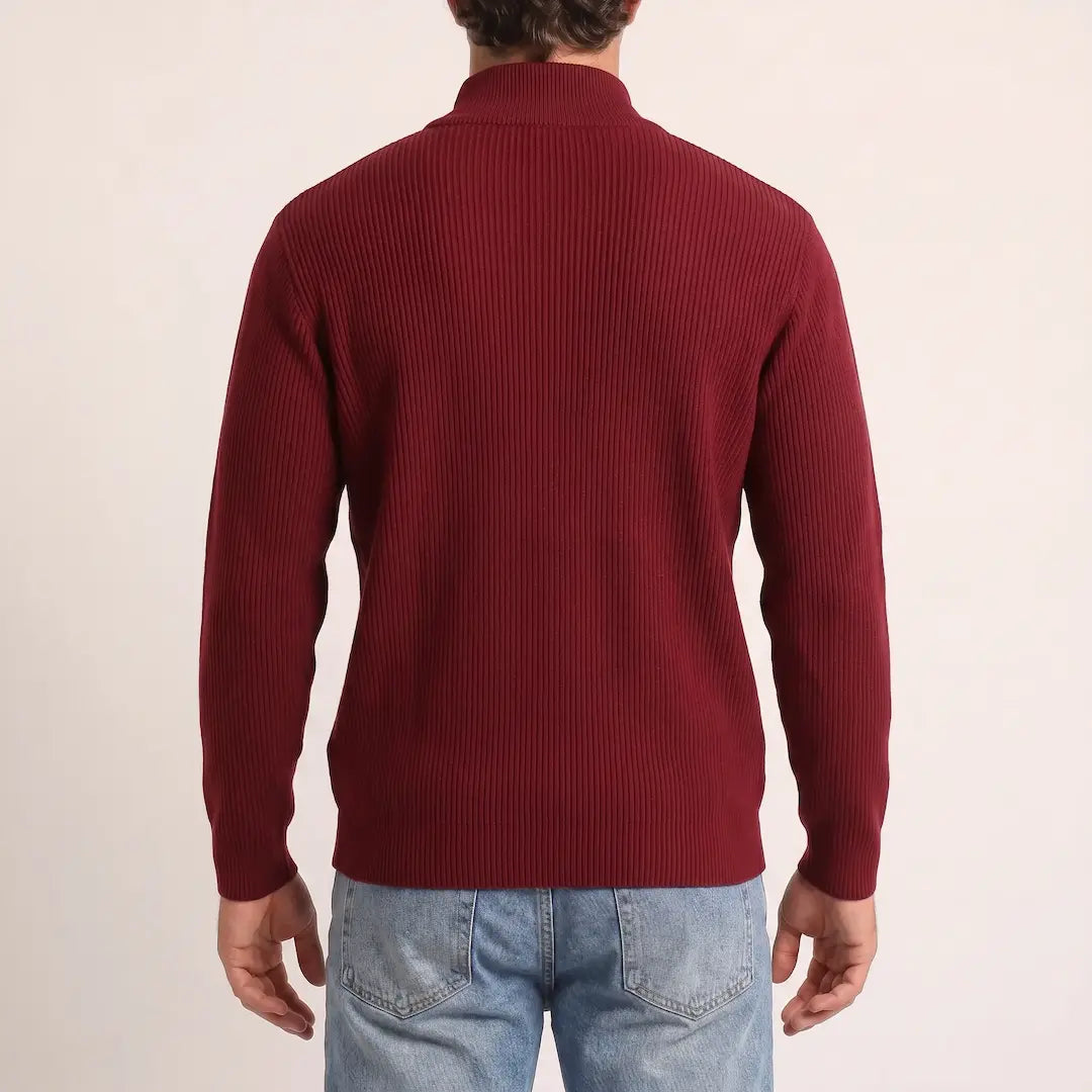 Beadlow - Jersey de media cremallera de tacto suave