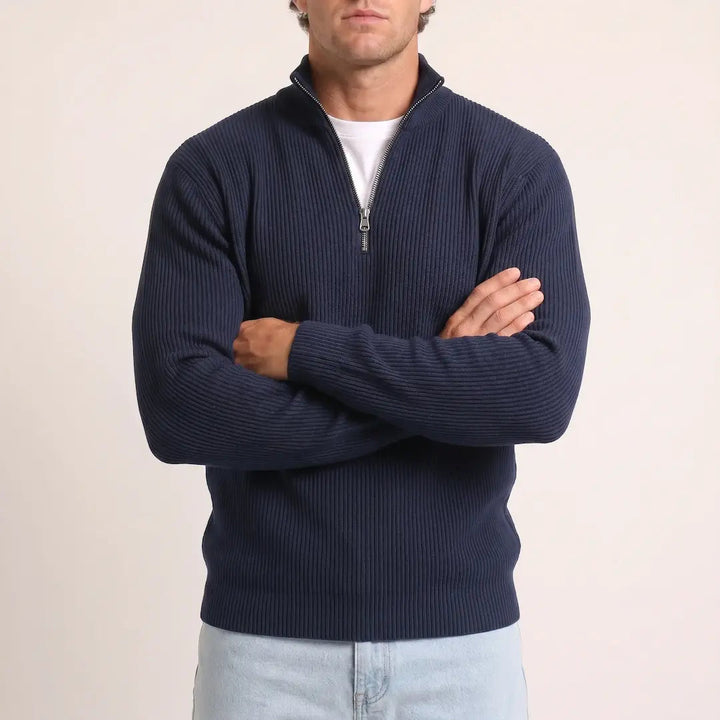 Beadlow - Jersey de media cremallera de tacto suave