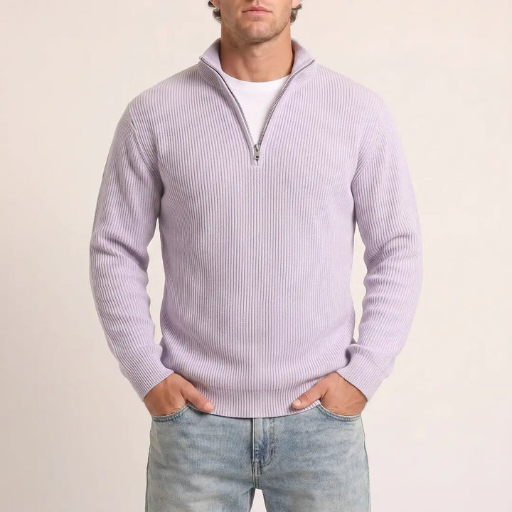 Beadlow - Jersey de media cremallera de tacto suave