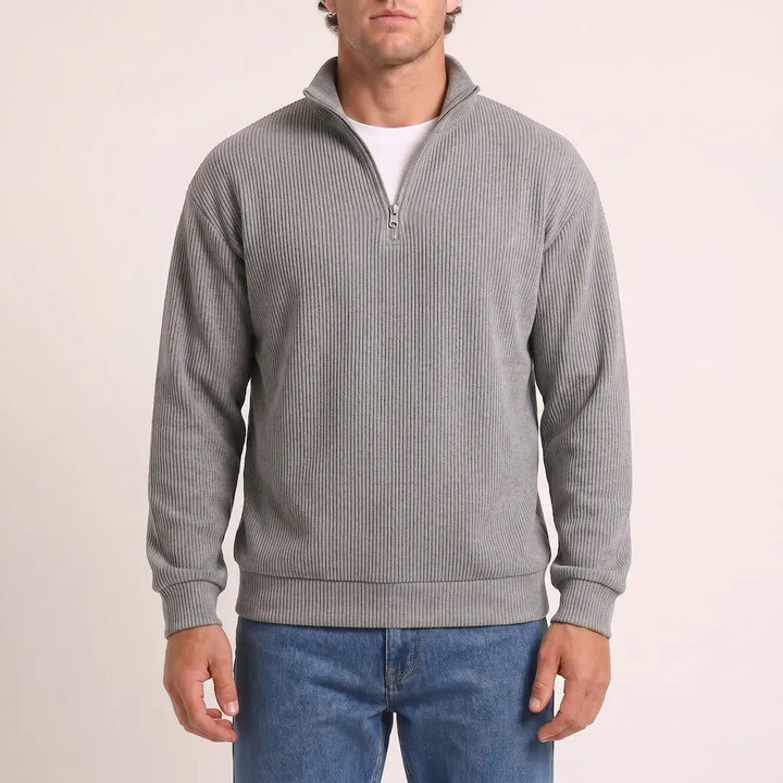 Beadlow - Jersey de media cremallera de tacto suave