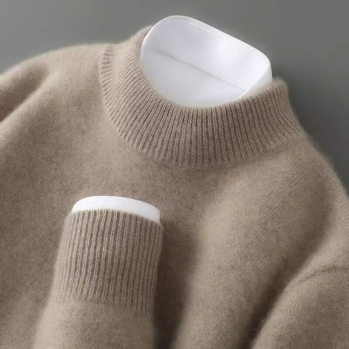 Ulvian - Jersey de cuello perkins de tacto suave