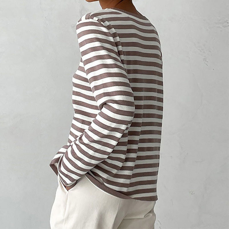 Zoravelle - Camiseta de manga larga de tacto suave