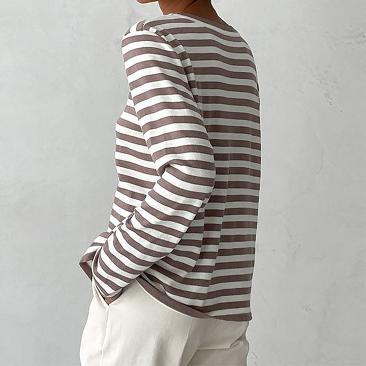 Zoravelle - Camiseta de manga larga de tacto suave