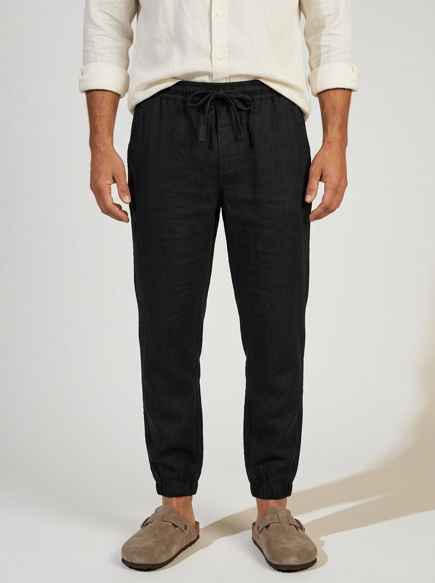 Carrick - Pantalón jogger de lino ligero