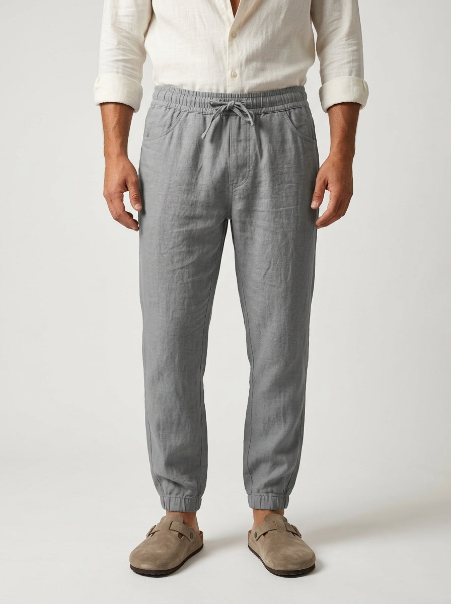 Carrick - Pantalón jogger de lino ligero