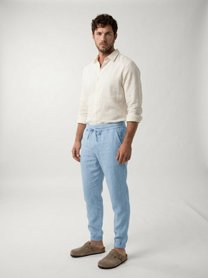 Carrick - Pantalón jogger de lino ligero