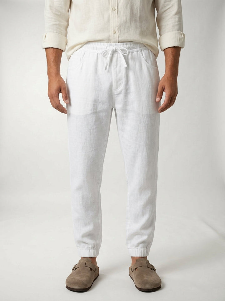 Carrick - Pantalón jogger de lino ligero