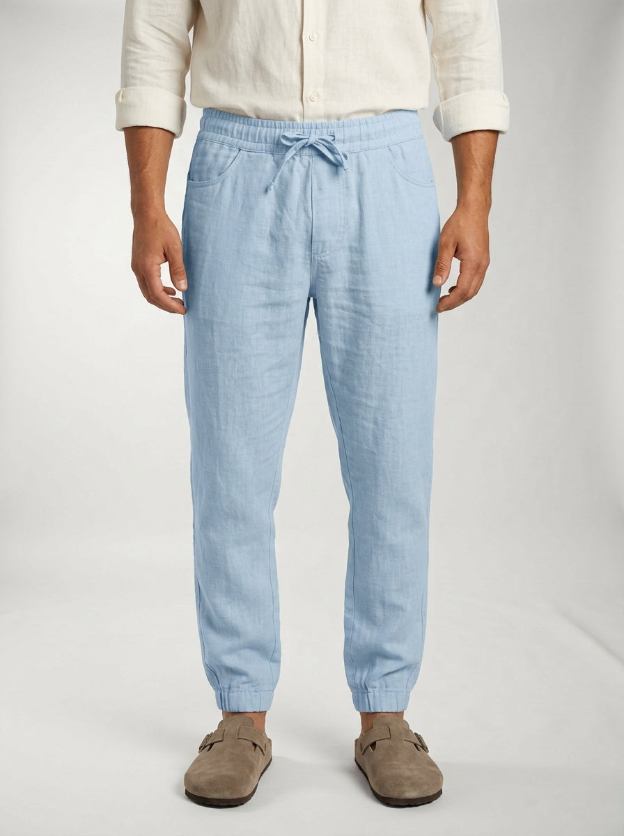 Carrick - Pantalón jogger de lino ligero