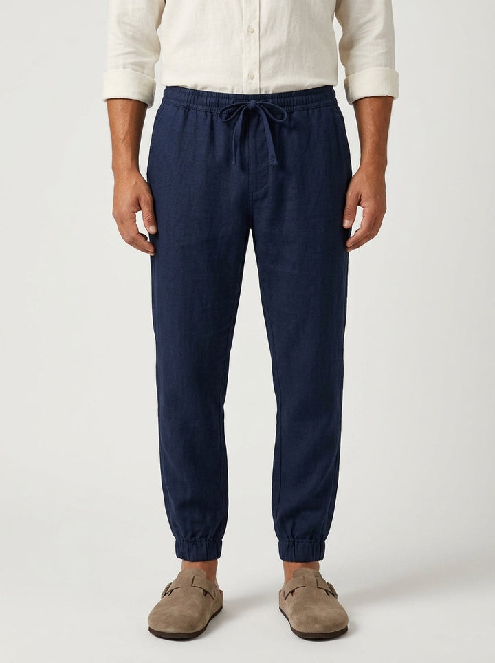 Carrick - Pantalón jogger de lino ligero