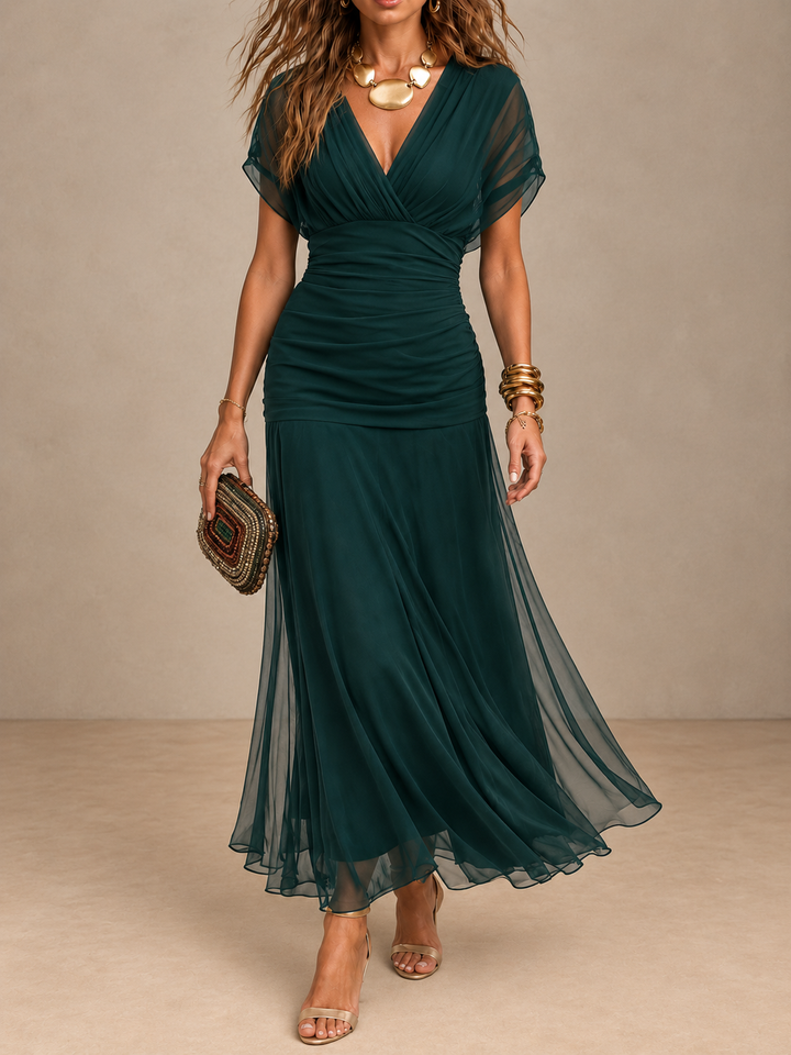 Nola - Vestido de noche de corte sirena etéreo