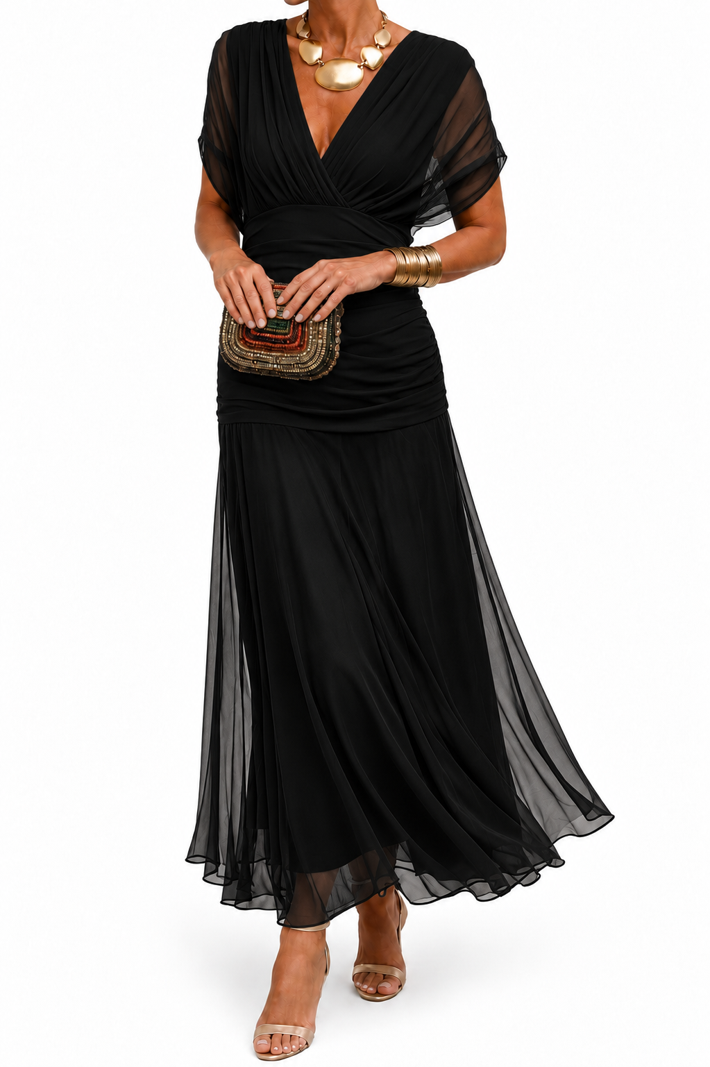 Nola - Vestido de noche de corte sirena etéreo