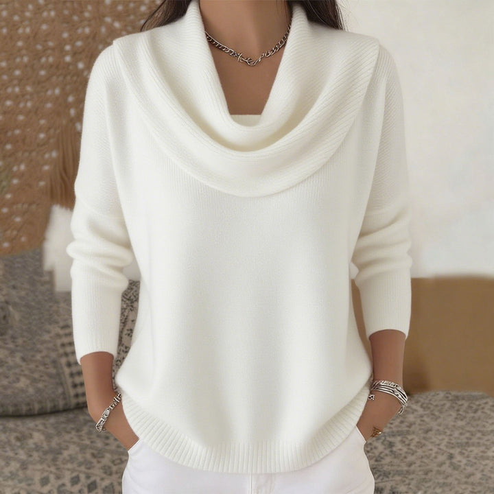Mirelia - Jersey de cuello desbocado