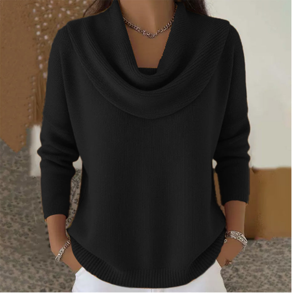 Mirelia - Jersey de cuello desbocado